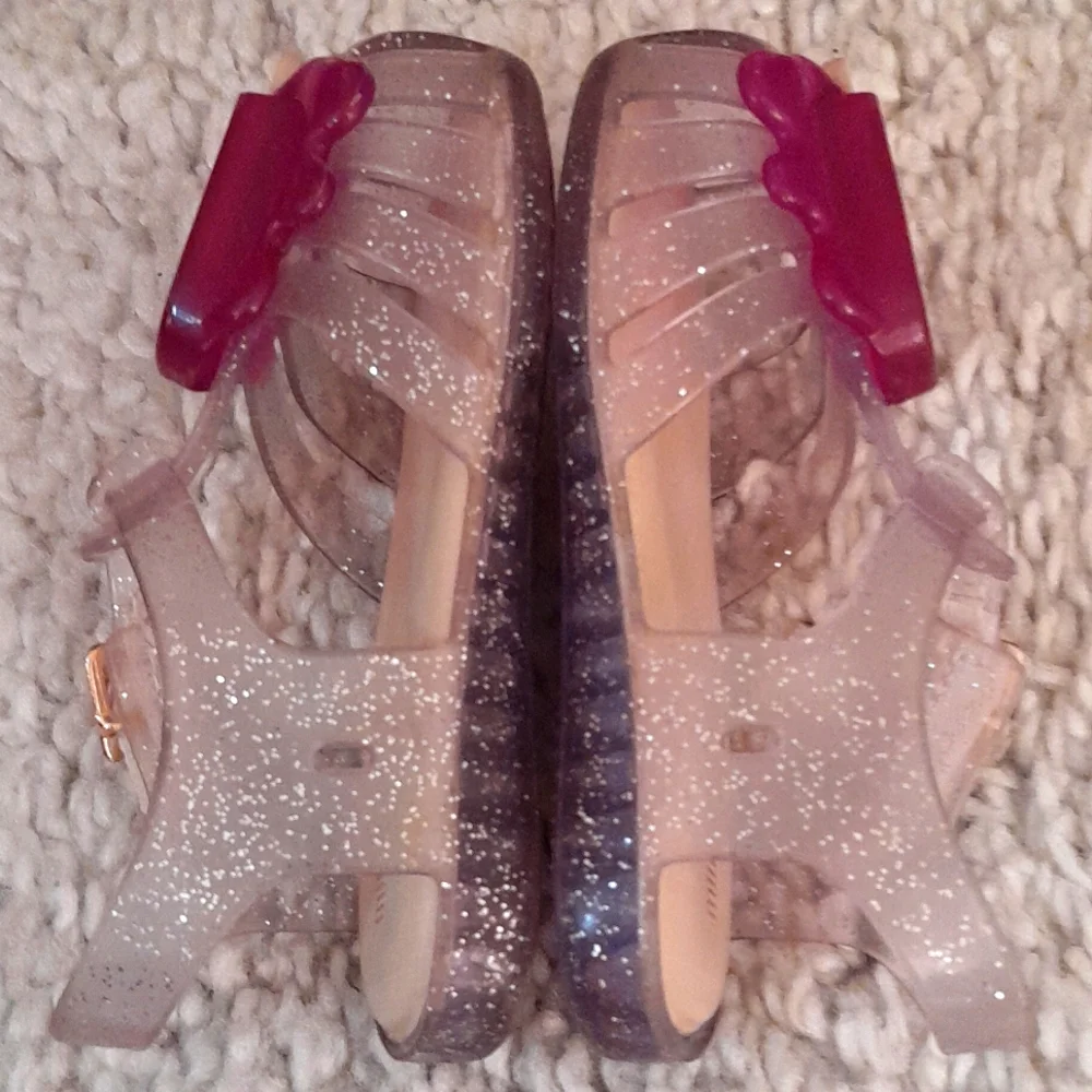 MINI MELISSA POPSICLE  ARANHA clear & Purple Jelly Sandals Size 7 - Picture 4 of 12